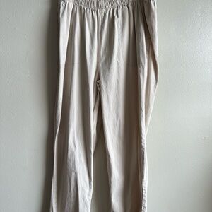 Woman within 100% cotton Cream Pants size 22w
